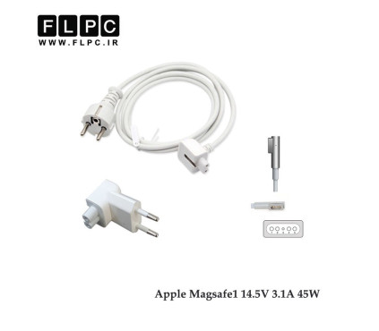 آداپتور لپ تاپ اپل Apple Magsafe1 45W 14.5V 3.1A Org با پک