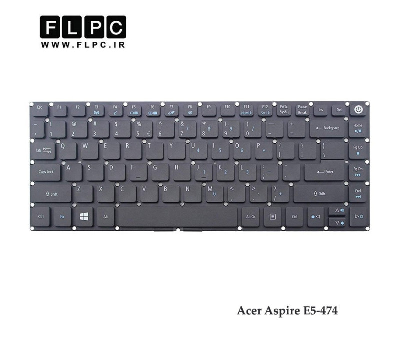 کیبورد لپ تاپ ایسر E5-474 مشکی Acer Aspire E5-474 Laptop Keyboard