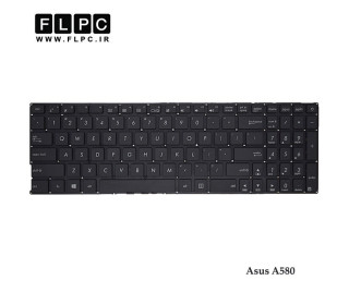 کیبورد لپ تاپ ایسوس A580 بدون فریم به همراه کلید پاور Asus A580 Laptop keyboard