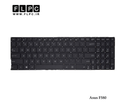 کیبورد لپ تاپ ایسوس F580 بدون فریم به همراه کلید پاور Asus F580 Laptop keyboard
