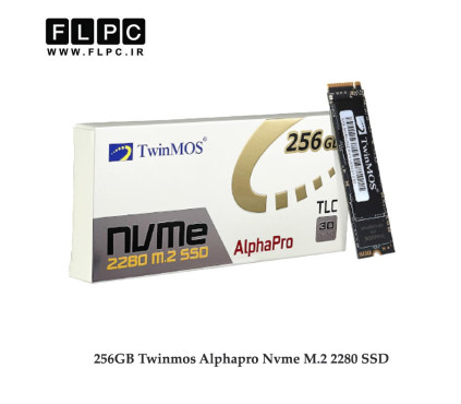 اس اس دی 256 گیگابایت TwinMOS مدل AlphaPro M.2 NVME مشکی TwinMOS 256GB AlphaPro M.2 NVME 2280 SSD