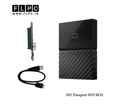 باکس هارد 2.5 اینچ USB3 وسترن دیجیتال مدل MY Passport مشکی/ Hard Box WD My Passport 2.5inch USB 3.0