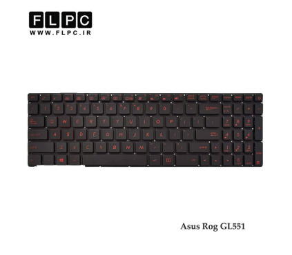 کیبورد لپ تاپ ایسوس Asus Rog GL551 بدون فریم - با بک لایت