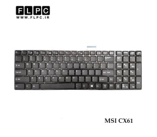 کیبورد لپ تاپ ام اس آی MSI CX61 مشکی-بافریم