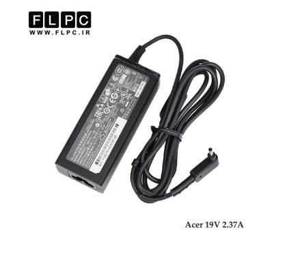 آداپتور لپ تاپ ایسر 19 ولت 2.37 آمپر 45 وات _ 1.1*3.0 سرریز