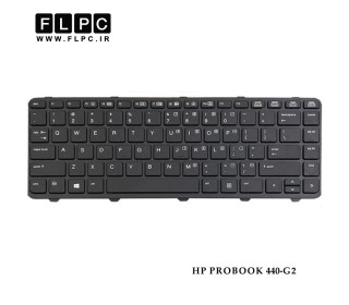 کیبورد لپ تاپ اچ پی HP ProBook 440-G2 فلت سمت بالا با دو جاپیچ