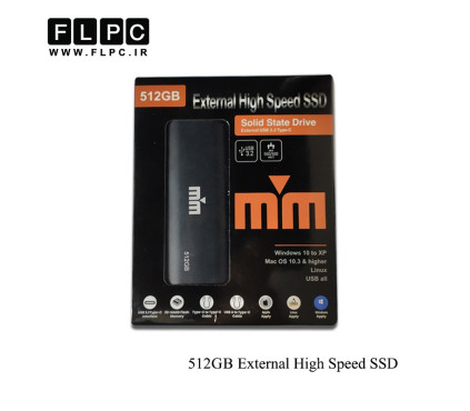 هارد SSD اکسترنال 512 گیگابایت Type C برند MM