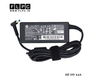 آداپتور لپ تاپ اچ پی 19 ولت 4.62 آمپر 90 وات سرفیش آبی 4.5mm*3.0mm