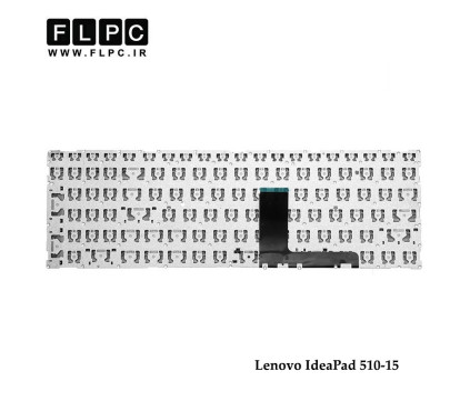 کیبورد لپ تاپ لنوو Lenovo Ideapad 510-15 بدون فریم-اینتر کوچک-با دکمه پاور-فلت وسط