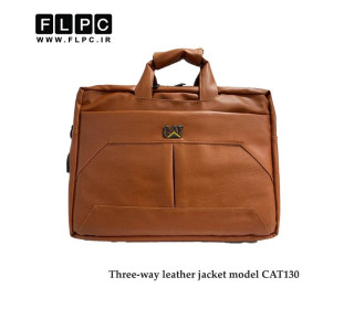 کیف لپ تاپ سه کاره چرمی کت مدل CAT-130