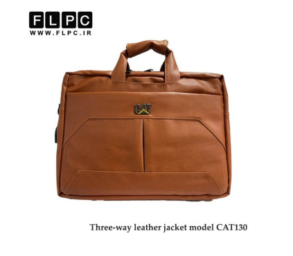 کیف لپ تاپ سه کاره چرمی کت مدل CAT-130