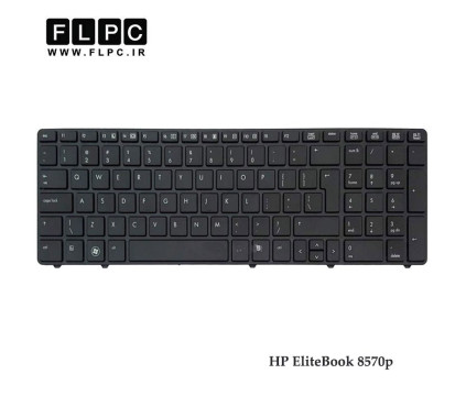 کیبورد لپ تاپ اچ پی HP EliteBook 8570p بدون موس-سه پیچ-فلت 9 سانتی