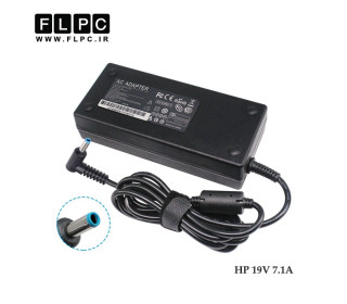 آداپتور لپ تاپ اچ پی HP 19V 7.1A Org Plus - 4.5*3.0 سرفیش آبی