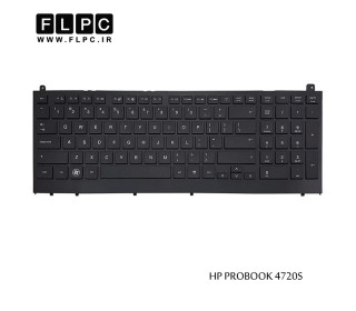 کیبورد لپ تاپ اچ پی HP Probook 4720s مشکی-با فریم