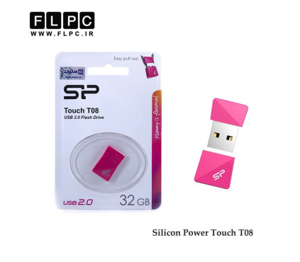 فلش مموری 32 گیگابایت Silicon Power مدل TOUCH T08 صورتی