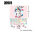 استیکر لپ تاپ مدل Cute Unicorn 05 به همراه برچسب حروف فارسی