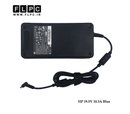 آداپتور لپ تاپ اچ پی HP 19.5V 10.3A Org Plus _4.5*3.0 سرفیش آبی - کابل PC
