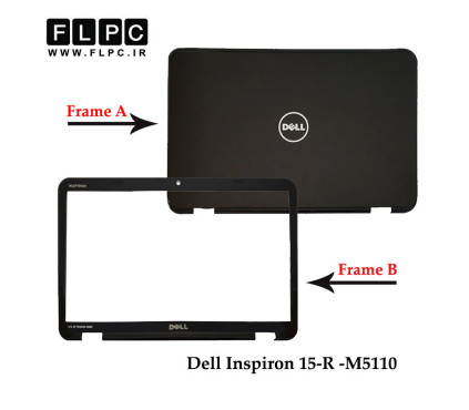 قاب پشت و جلو ال سی دی لپ تاپ دل Dell Inspiron 15R-M5110 _Cover A+B مشکی