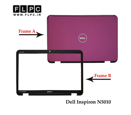 قاب پشت و جلو ال سی دی لپ تاپ دل Dell Inspiron N5010 _Cover A+B صورتی