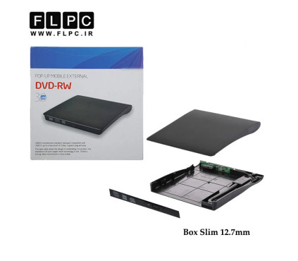 باکس دی وی دی اکسترنال لپ تاپ Sata USB2 12.7mm مدل ECD819