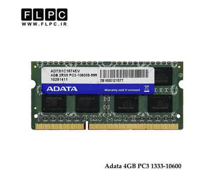 رم لپ تاپ 4 گیگ Adata DDR3-PC3 (1333-10600)