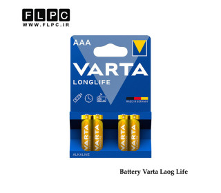 باتری نیم قلمی وارتا مدل Long Life بسته 4 عددی