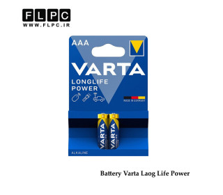 باتری نیم قلمی وارتا مدل Long Life Power بسته 2 عددی