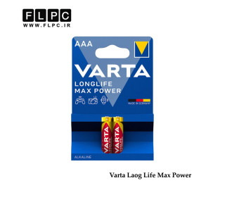 باتری نیم قلمی وارتا مدل Long Life Max Power بسته 2 عددی