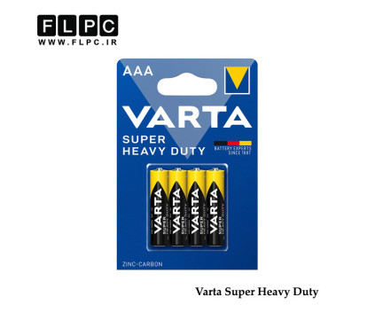 باتری نیم قلمی وارتا مدل Super Heavy Duty بسته 4 عددی