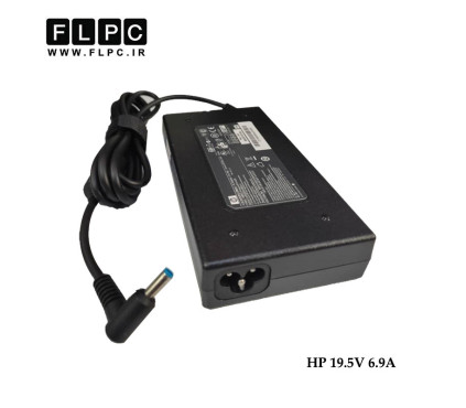 آداپتور لپ تاپ اچ پی HP 19V 6.9A Org Plus _4.5*3.0 سرفیش آبی