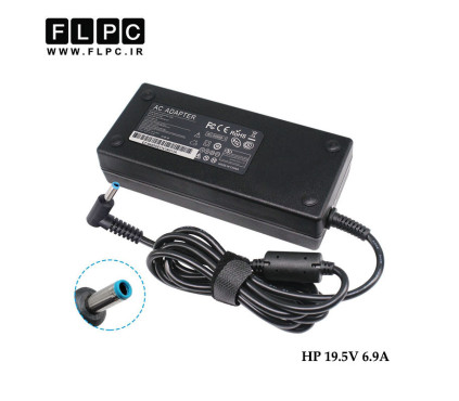 آداپتور لپ تاپ اچ پی HP 19V 6.9A Org Plus _4.5*3.0 سرفیش آبی