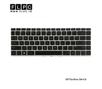 کیبورد لپ تاپ اچ پی HP Pavilion 246-G6 مشکی-اینترکوچک-بدون فریم