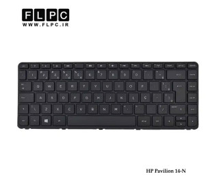 کیبورد لپ تاپ اچ پی HP Pavilion 14-N مشکی -بافریم