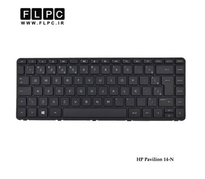 کیبورد لپ تاپ اچ پی HP Pavilion 14-N مشکی -بافریم