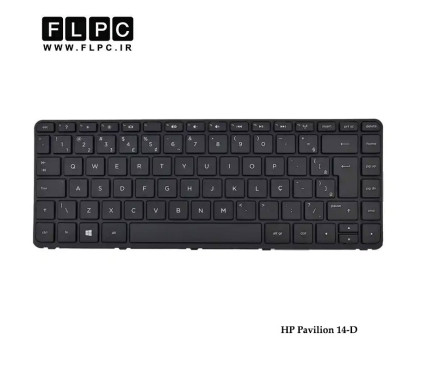 کیبورد لپ تاپ اچ پی HP Pavilion 14-D مشکی -بافریم