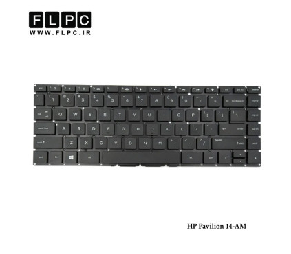 کیبورد لپ تاپ اچ پی HP Pavilion 14-AM مشکی-اینترکوچک-بدون فریم