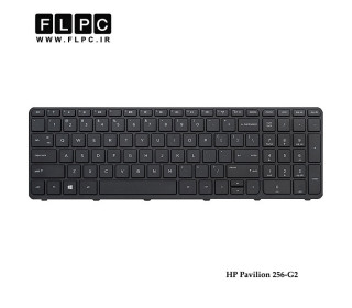 کیبورد لپ تاپ اچ پی HP Pavilion 256-G2 مشکی-اینتر کوچک-بافریم
