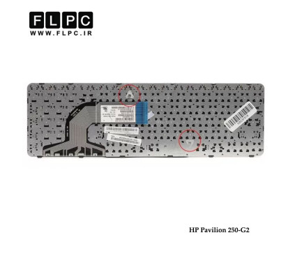 کیبورد لپ تاپ اچ پی HP Pavilion 250-G2 مشکی-اینتر کوچک-بافریم