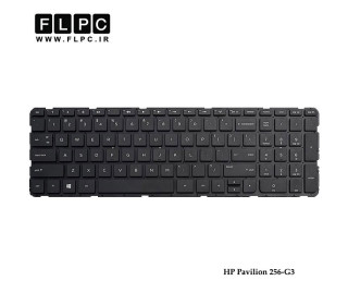 کیبورد لپ تاپ اچ پی HP Pavilion 256-G3 مشکی-اینتر کوچک-بدون فریم
