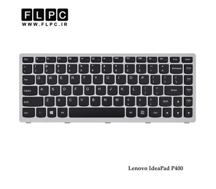 کیبورد لپ تاپ لنوو Lenovo IdeaPad P400 مشکی-با فریم نقره ای