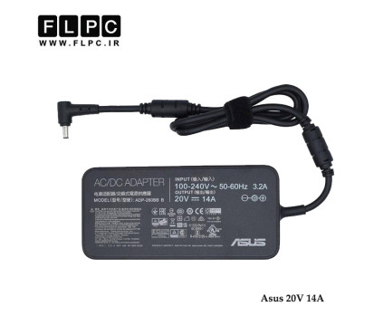 آداپتور لپ تاپ ایسوس Asus 20V 14A Slim Org _6.0*3.7 کابل PC - سوزن دار