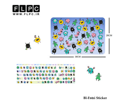 استیکر لپ تاپ مدل Bl-Fntzi به همراه برچسب حروف فارسی