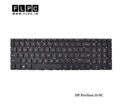 کیبورد لپ تاپ اچ پی HP Pavilion 15-SC مشکی-بدون فریم-اینتر کوچک