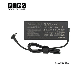 آداپتور لپ تاپ ایسوس Asus 20V 12A Slim Org Plus _6.0*3.7 کابل PC-سوزن دار