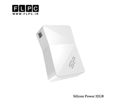 فلش مموری 32 گیگابایت Silicon Power مدل TOUCH T08 سفید