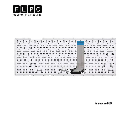 کیبورد لپ تاپ ایسوس Asus A480 مشکی-بدون فریم-اینتر کوچک-با دکمه پاور