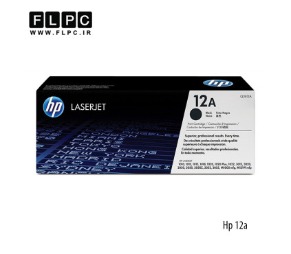 کارتریج تونر مشکی طرح اصلی Hp مدل 12A