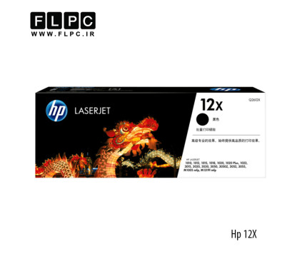 کارتریج تونر مشکی طرح اصلی HP مدل 12X