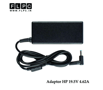 آداپتور لپ تاپ اچ پی HP 19.5V 4.62A Delta Org _4.5*3.0 سرفیش آبی