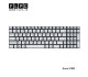 کیبورد لپ تاپ ایسوس Asus U500 نقره ای-بدون فریم-اینترکوچک-با بک لایت